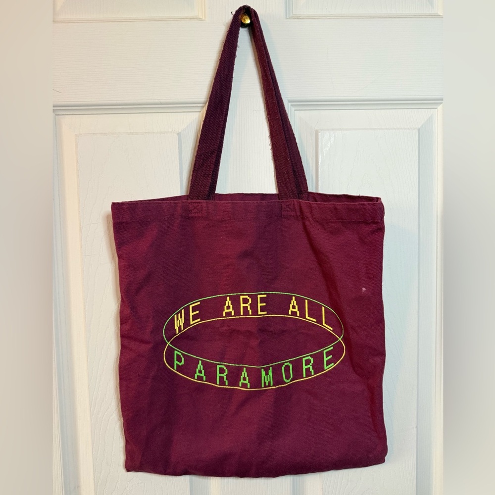 We Are All Paramore Red Tote Bag Q-tees